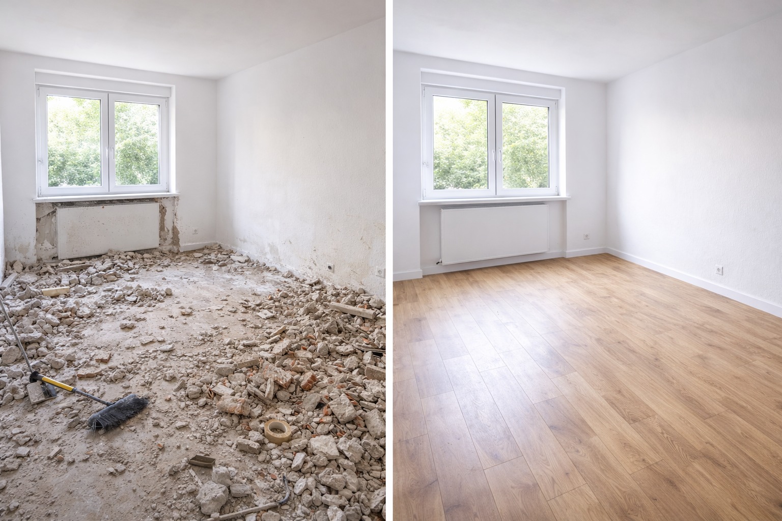 Reinigung nach Renovierung